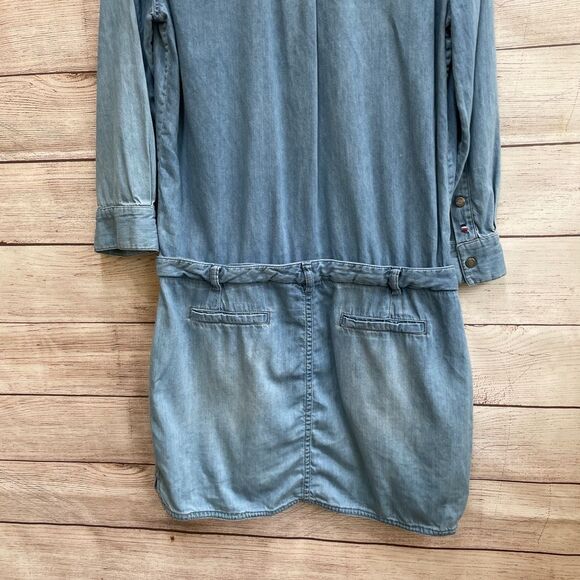 ETIENNE MARCEL L.A.‎ TUNIC DRESS IN BLUE DENIM - Picture 6 of 7